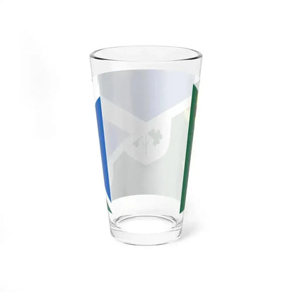 Combined flag of Scotland and Ireland rugby (Ireland) Pint Glass 16oz - Go Mug Yourself