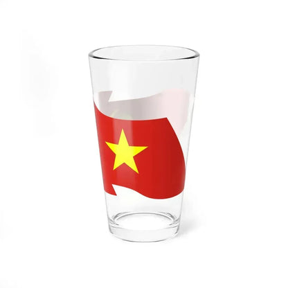 Combined flags of Communist Party of Vietnam and Vietnam (Vietnam) Pint Glass 16oz - Go Mug Yourself