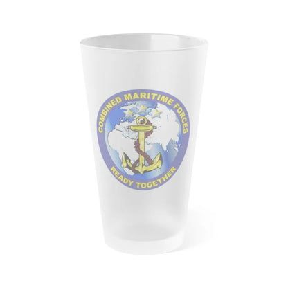 Combined Maritime Forces (U.S. Navy) Frosted Pint Glass 16oz-Go Mug Yourself