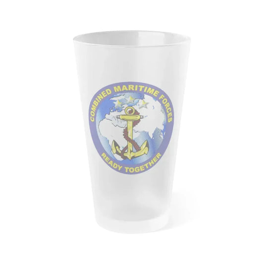 Combined Maritime Forces (U.S. Navy) Frosted Pint Glass 16oz Default Title - Go Mug Yourself