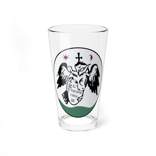 Combined WallachianMoldavian arms of Grigore III Ghica 1764 (Algeria) (Coat of Arms) Pint Glass 16oz 16oz - Go Mug Yourself