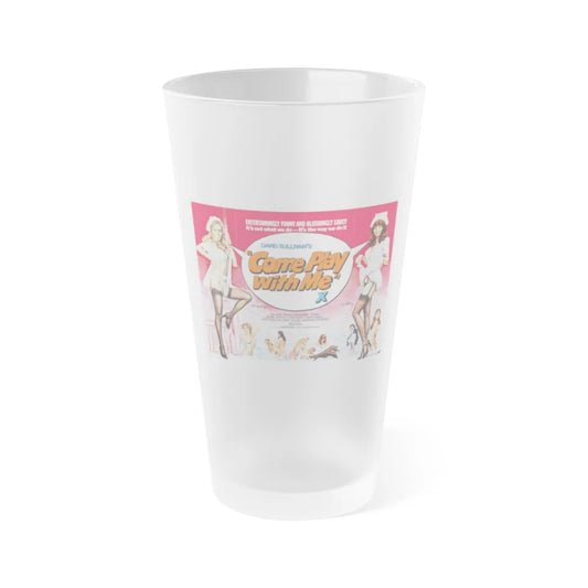 COME PLAY WITH ME 1977 Movie Poster - Frosted Pint Glass 16oz-16oz-Frosted-Go Mug Yourself