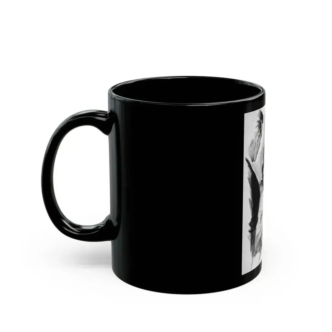 Comedienne, interior magazine illustration - Black Coffee Mug - Go Mug Yourself