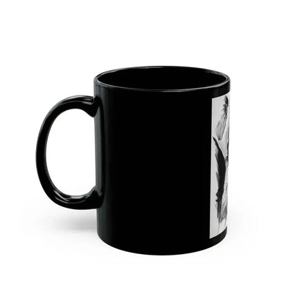 Comedienne, interior magazine illustration - Black Coffee Mug - Go Mug Yourself