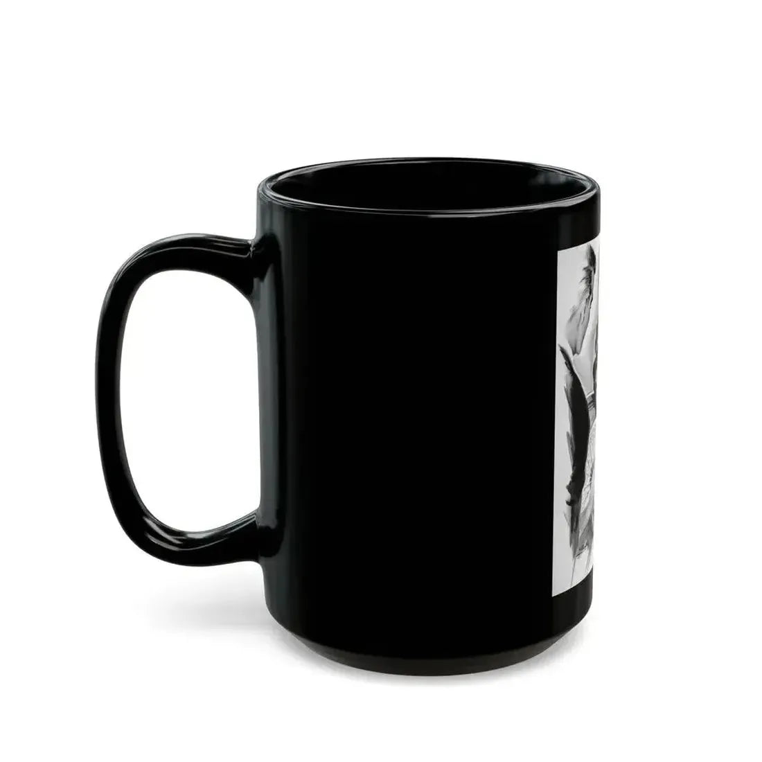 Comedienne, interior magazine illustration - Black Coffee Mug - Go Mug Yourself