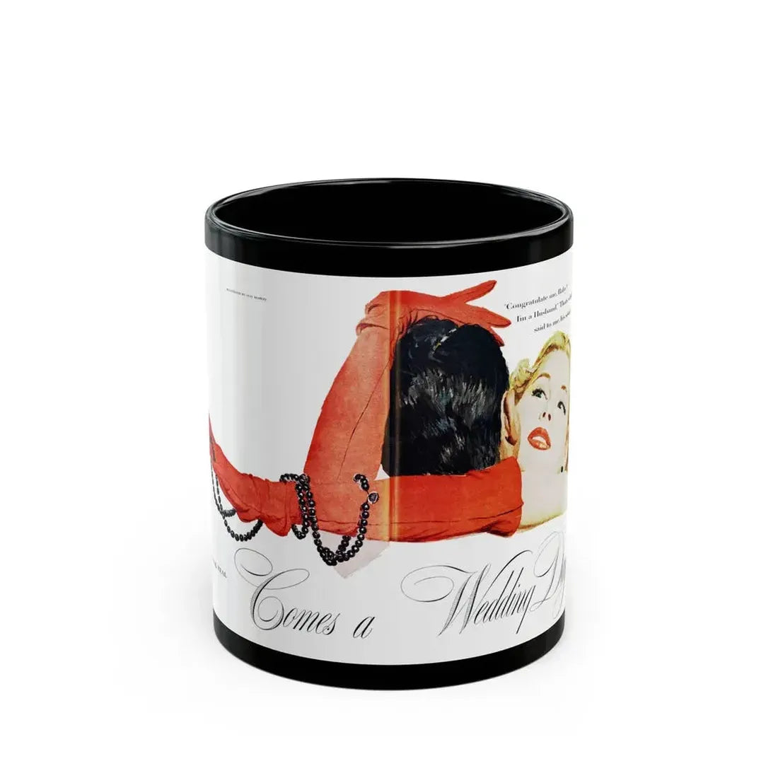 Comes a Wedding Day, Good Housekeeping, November 1952 - Black Coffee Mug 11oz - Go Mug Yourself