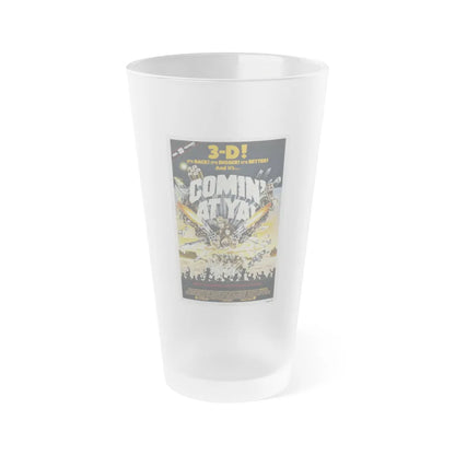 COMIN' AT YA! 1981 Movie Poster - Frosted Pint Glass 16oz-16oz-Frosted-Go Mug Yourself