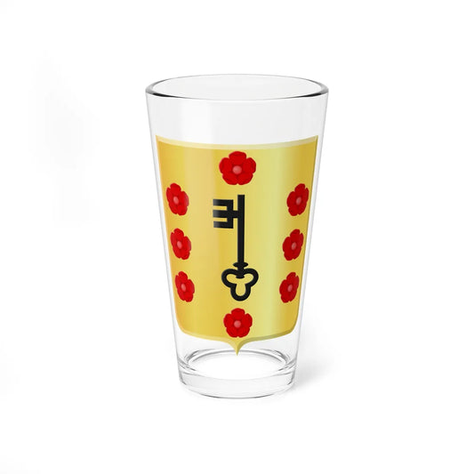 Comines Warneton wapen (Belgium) (Coat of Arms) Pint Glass 16oz 16oz - Go Mug Yourself