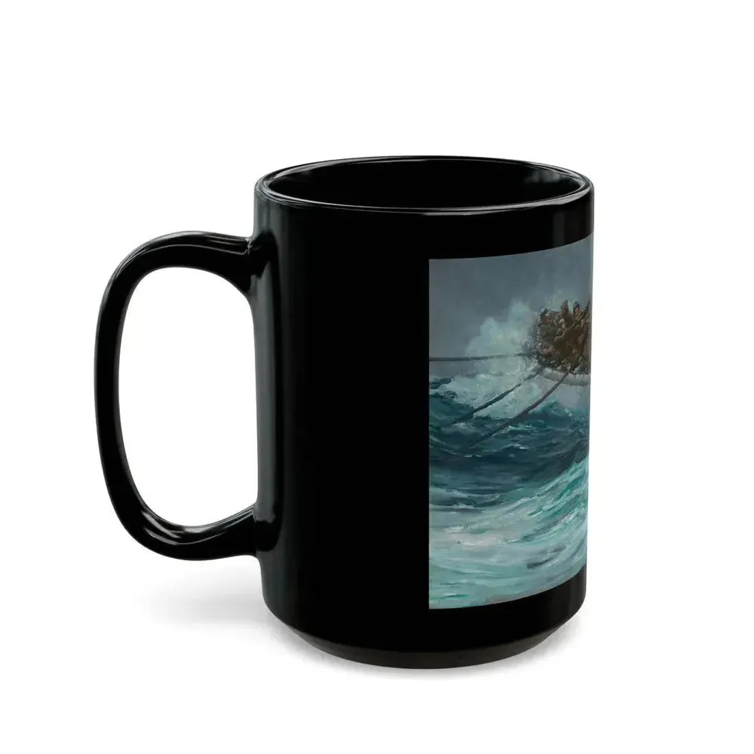 Coming Ashore, 1929 - Black Coffee Mug - Go Mug Yourself