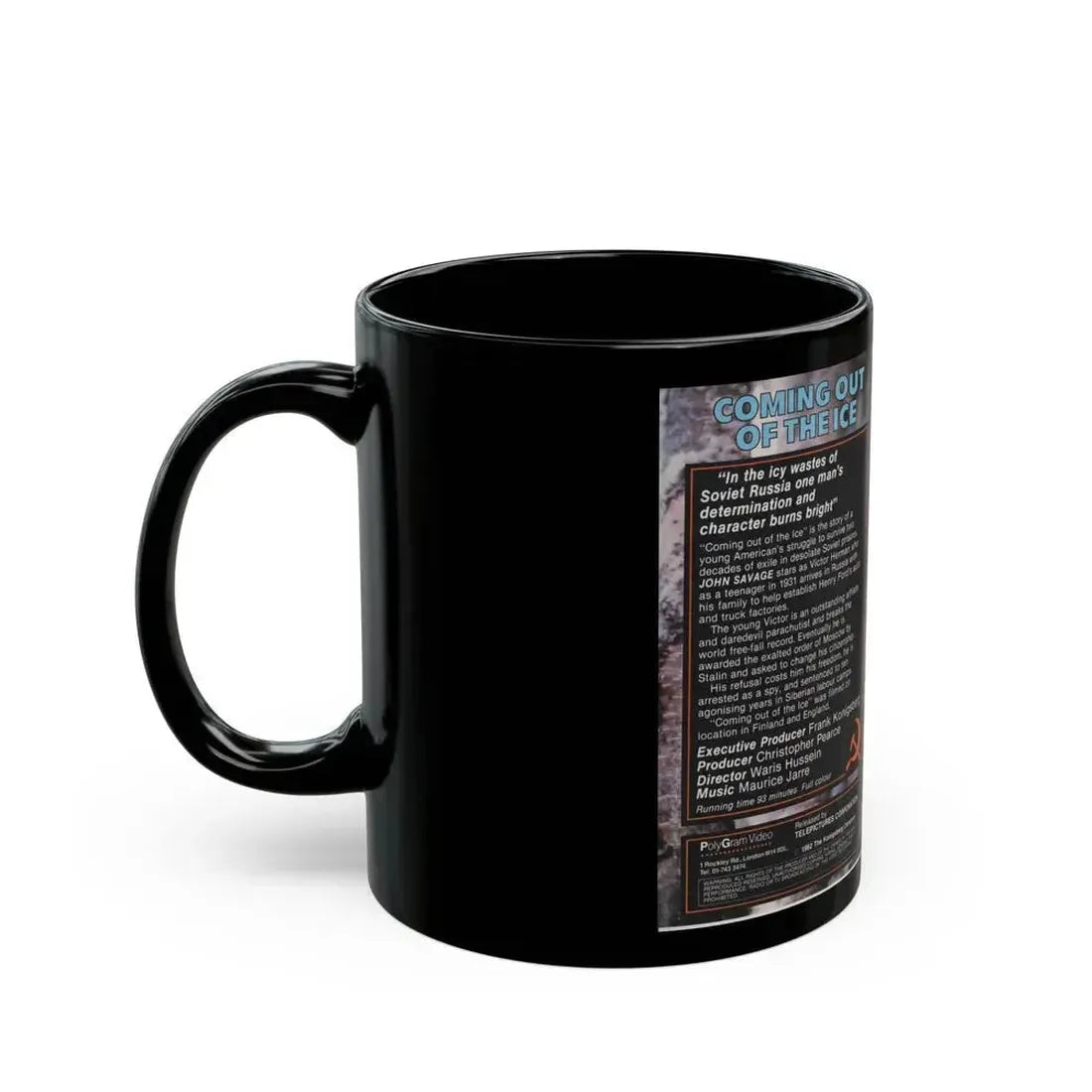 COMING OUT OF THE ICE (VHS COVER) - Black Coffee Mug - Go Mug Yourself