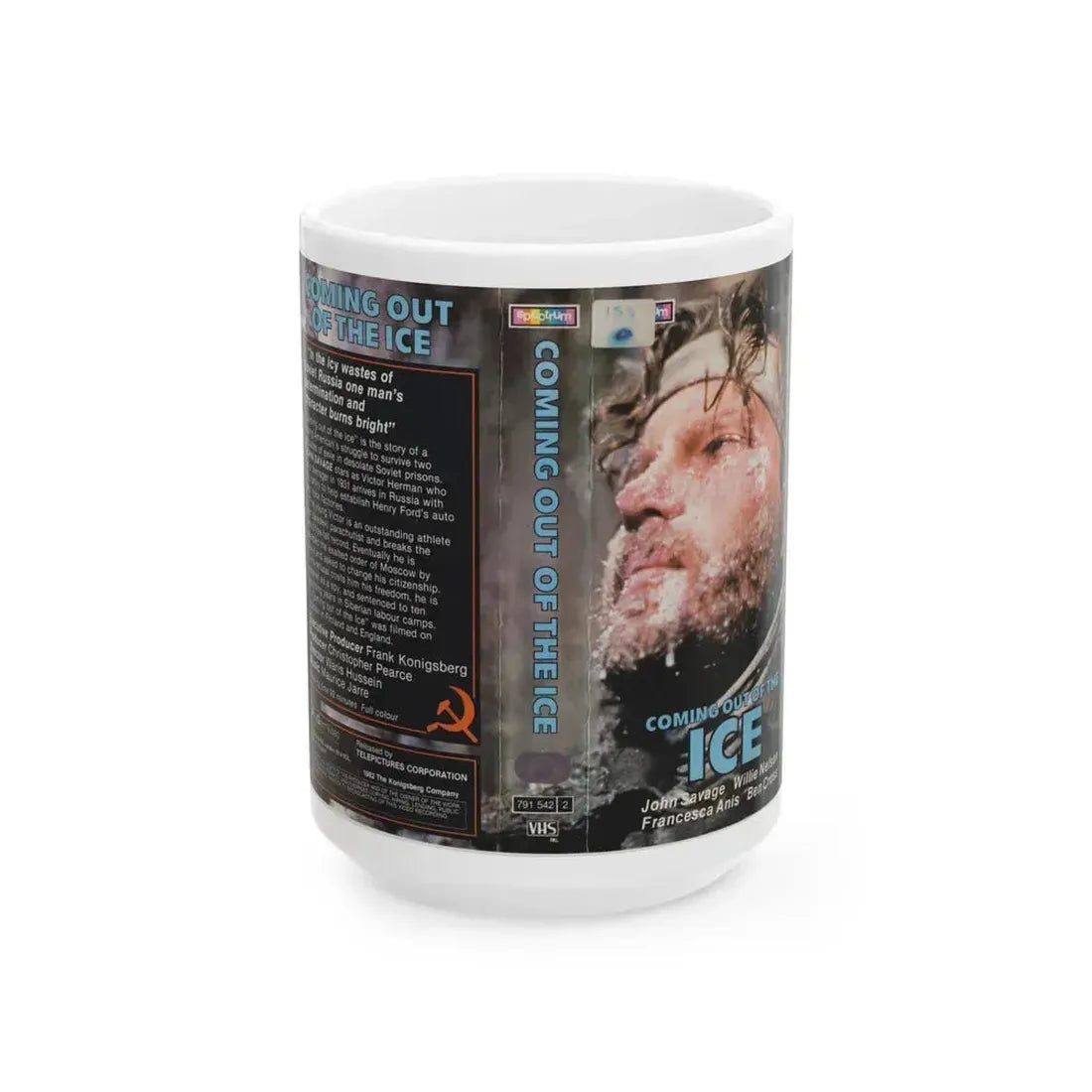COMING OUT OF THE ICE (VHS COVER) - White Coffee Mug 15oz - Go Mug Yourself