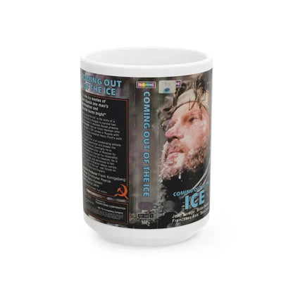 COMING OUT OF THE ICE (VHS COVER) - White Coffee Mug 15oz - Go Mug Yourself
