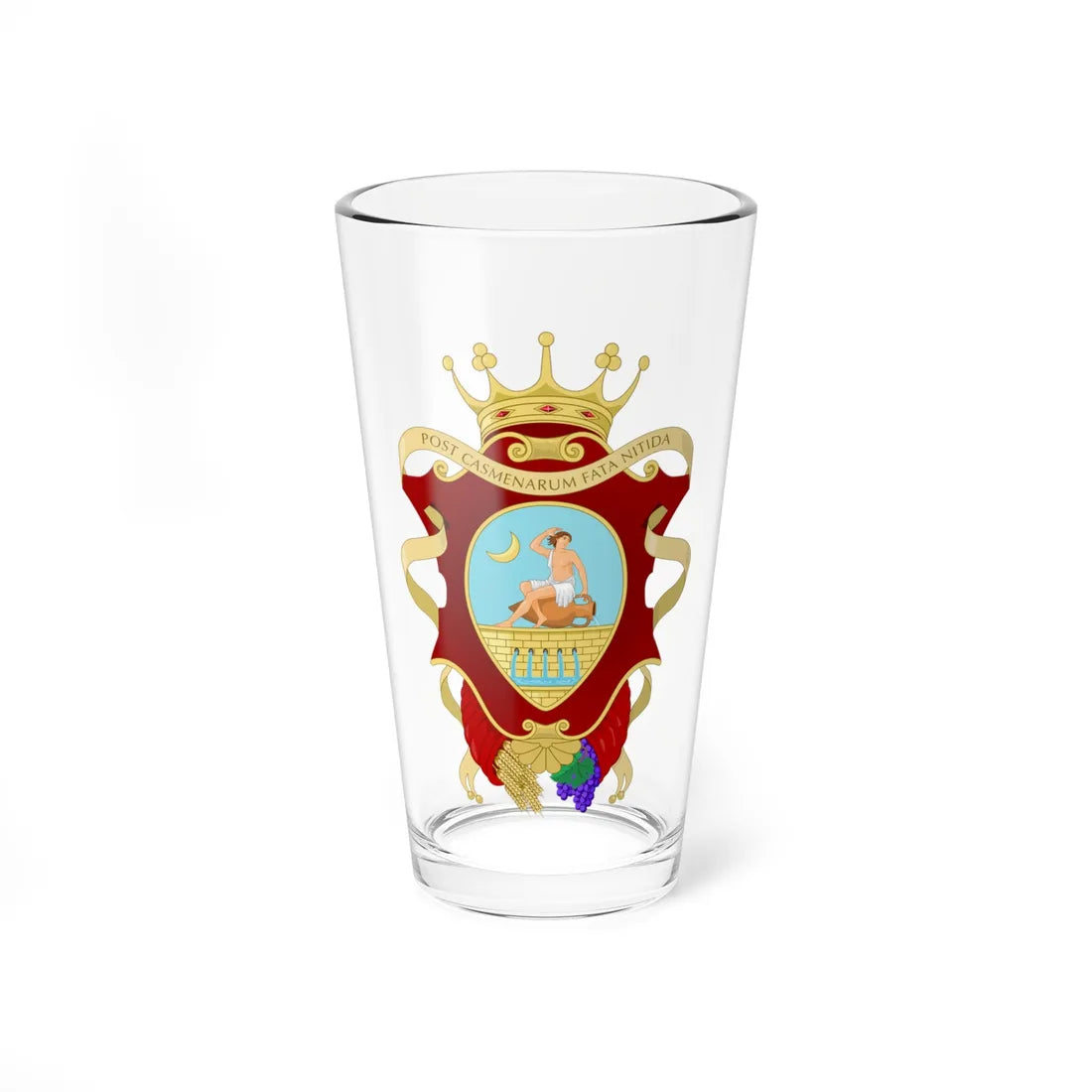 Comiso RG-Stemma (Italy) (Coat of Arms) Pint Glass 16oz 16oz - Go Mug Yourself