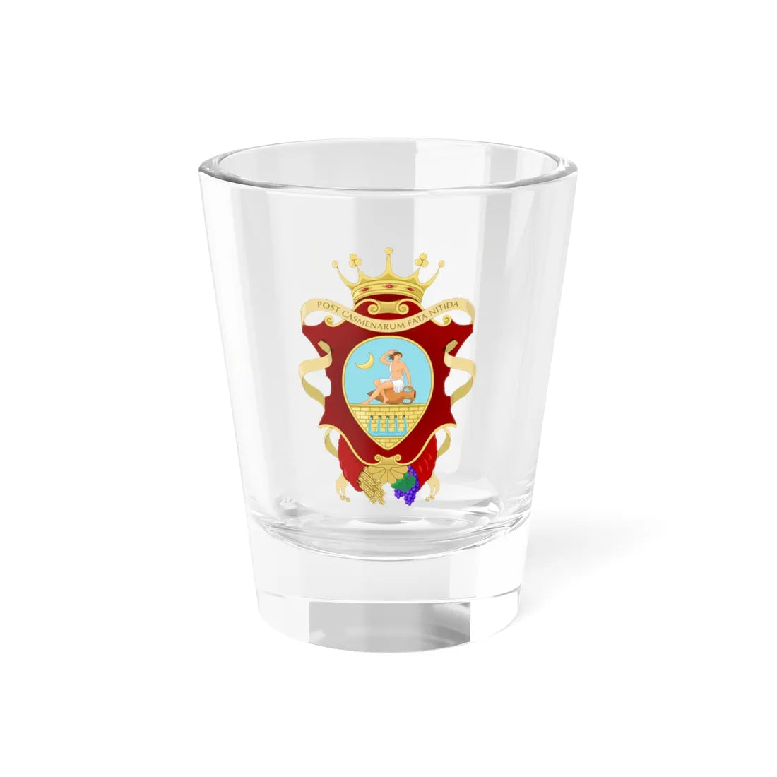 Comiso RG-Stemma (Italy) (Coat of Arms) Shot Glass 1.5oz 1.5oz - Go Mug Yourself