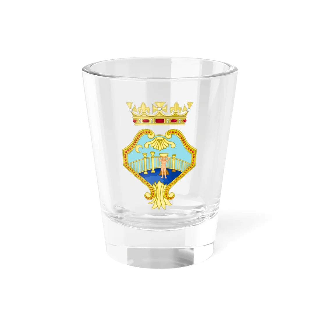 Comiso-Stemma (Italy) (Coat of Arms) Shot Glass 1.5oz 1.5oz - Go Mug Yourself