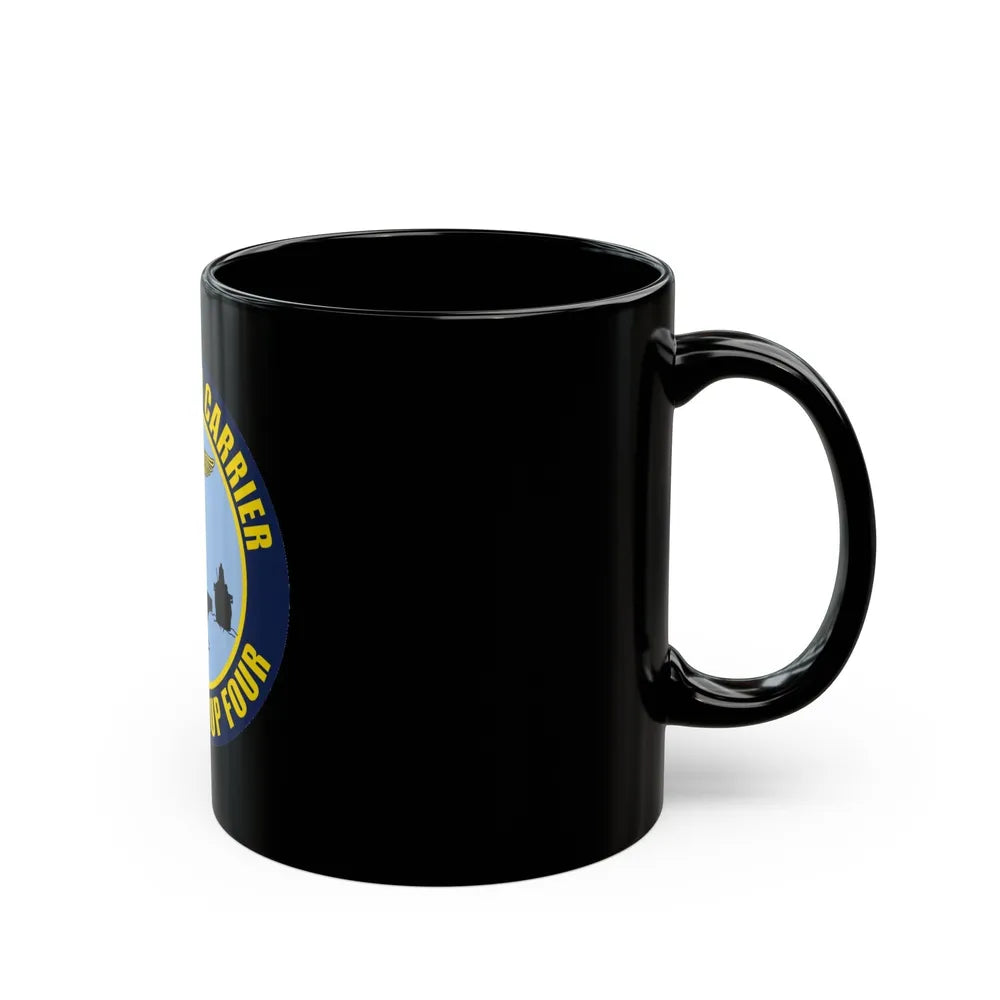 Command Carriers Strike Group 4 (U.S. Navy) Black Coffee Mug-Go Mug Yourself