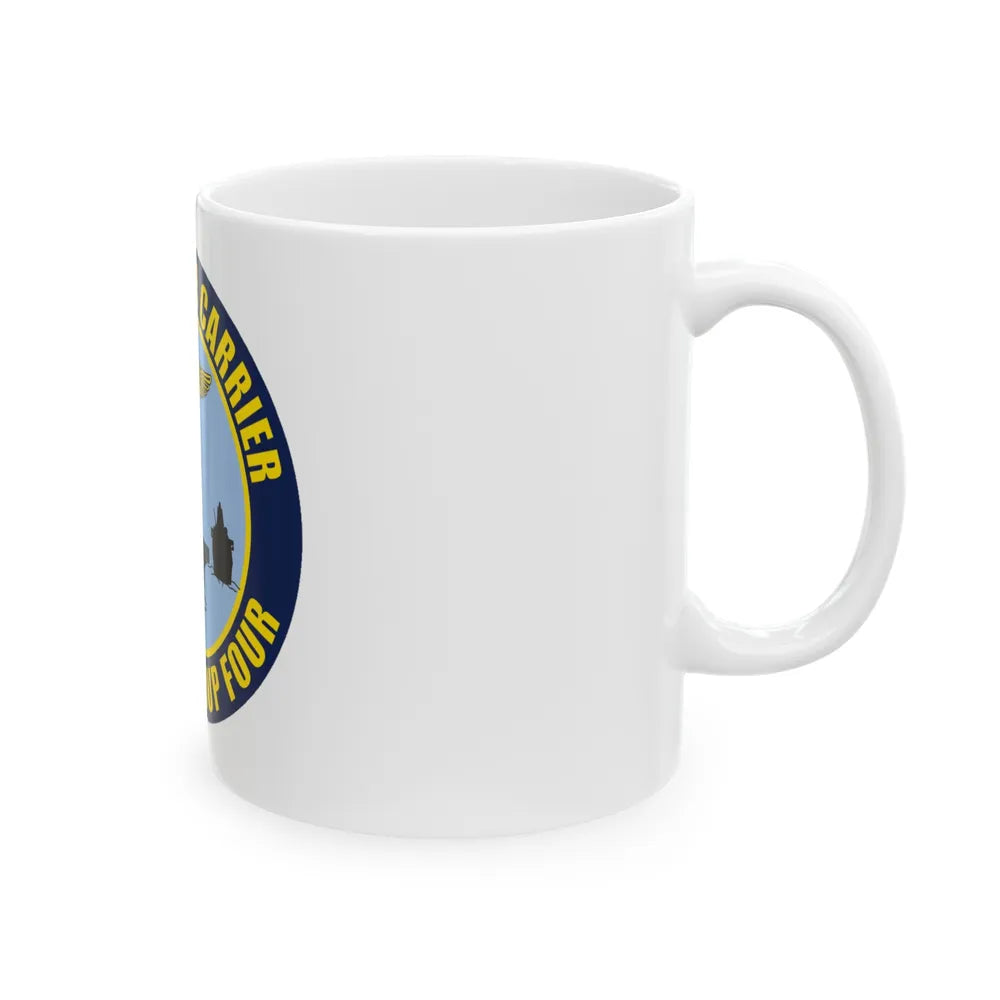 Command Carriers Strike Group 4 (U.S. Navy) White Coffee Mug-Go Mug Yourself