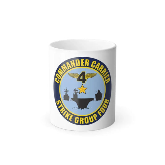 Command Carriers Strike Group 4 (U.S. Navy) Color Changing Mug 11oz Default Title 11oz - Go Mug Yourself