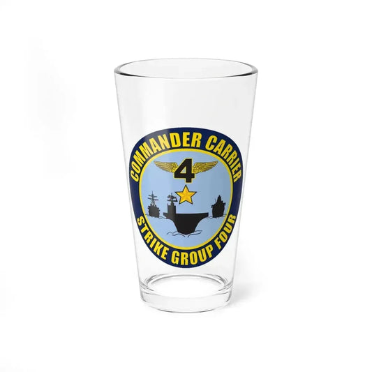 Command Carriers Strike Group 4 (U.S. Navy) Pint Glass 16oz 16oz - Go Mug Yourself