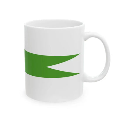Command Pennant of the Azerbaijan Border patrol vessels (Azerbaijan) White Coffee Mug - Go Mug Yourself