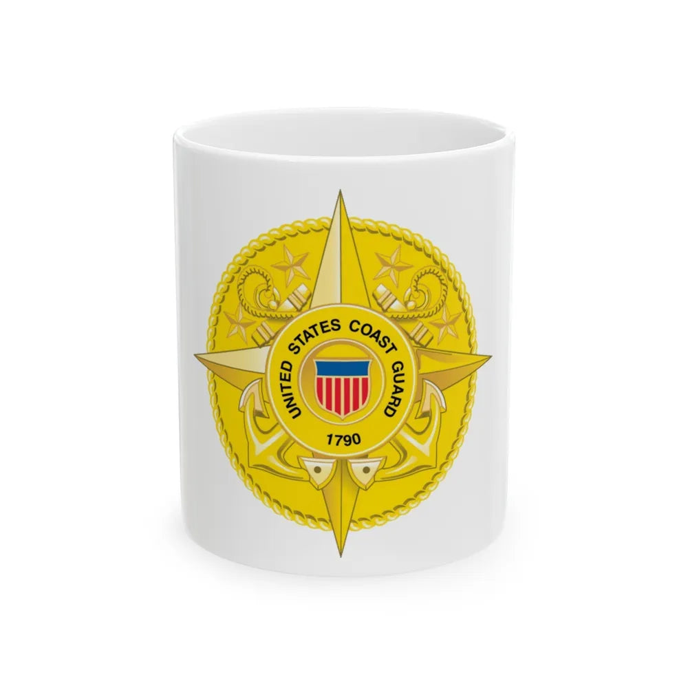 Commandant Staff (U.S. Coast Guard) White Coffee Mug-11oz-Go Mug Yourself