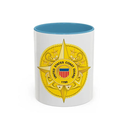 Commandant Staff (U.S. Coast Guard) Accent Coffee Mug 11oz Light Blue - Go Mug Yourself