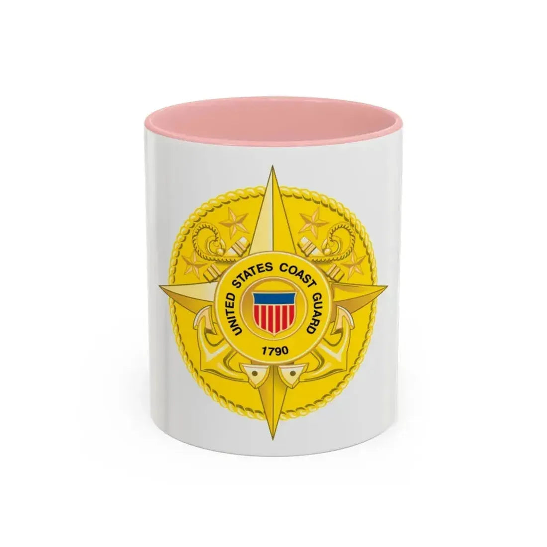 Commandant Staff (U.S. Coast Guard) Accent Coffee Mug 11oz Pink - Go Mug Yourself