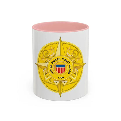 Commandant Staff (U.S. Coast Guard) Accent Coffee Mug 11oz Pink - Go Mug Yourself