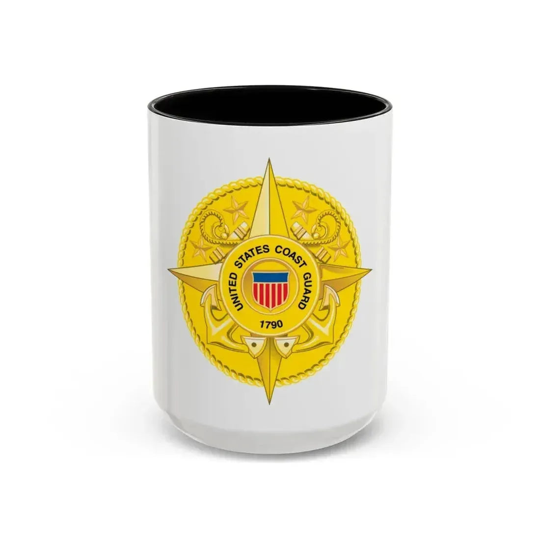 Commandant Staff (U.S. Coast Guard) Accent Coffee Mug 15oz Black - Go Mug Yourself