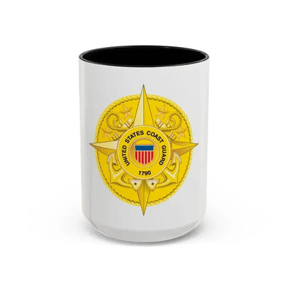 Commandant Staff (U.S. Coast Guard) Accent Coffee Mug 15oz Black - Go Mug Yourself