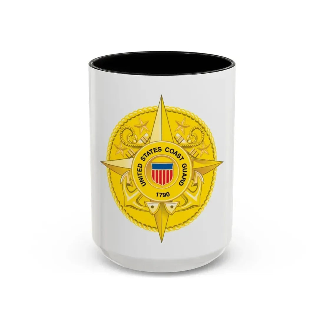 Commandant Staff (U.S. Coast Guard) Accent Coffee Mug 15oz Black - Go Mug Yourself