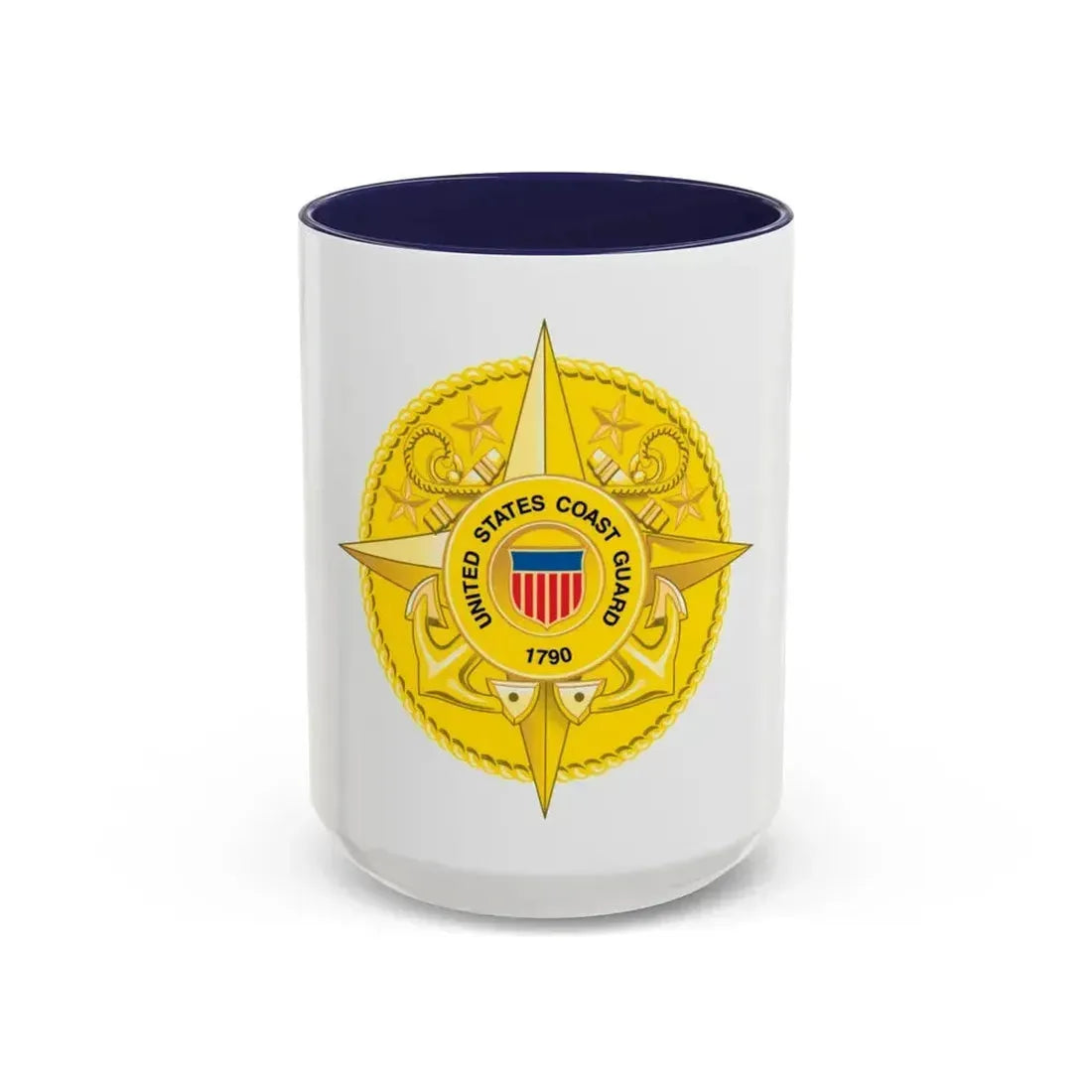 Commandant Staff (U.S. Coast Guard) Accent Coffee Mug 15oz Navy - Go Mug Yourself