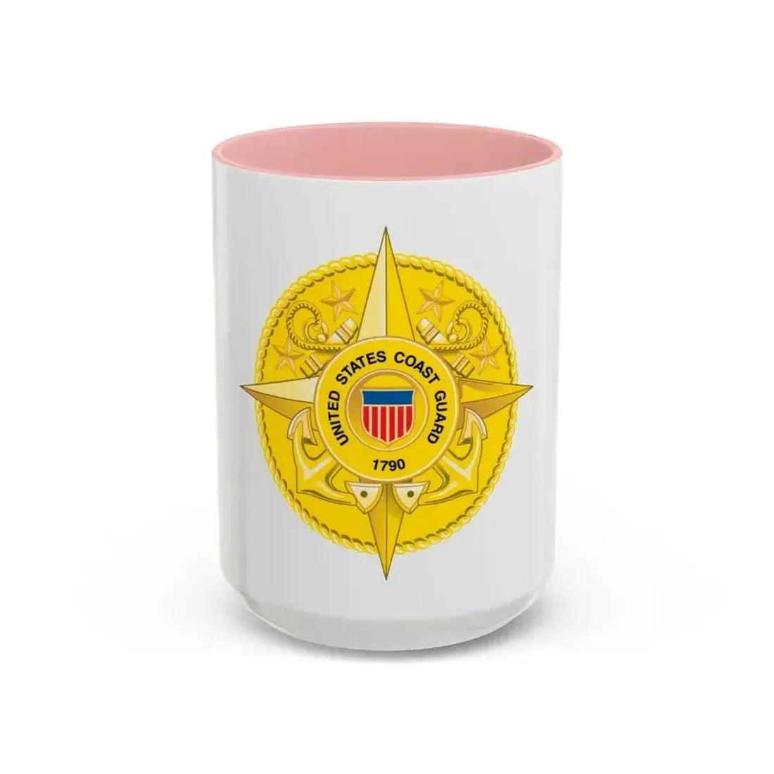 Commandant Staff (U.S. Coast Guard) Accent Coffee Mug 15oz Pink - Go Mug Yourself