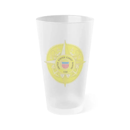 Commandant Staff (U.S. Coast Guard) Frosted Pint Glass 16oz Default Title - Go Mug Yourself