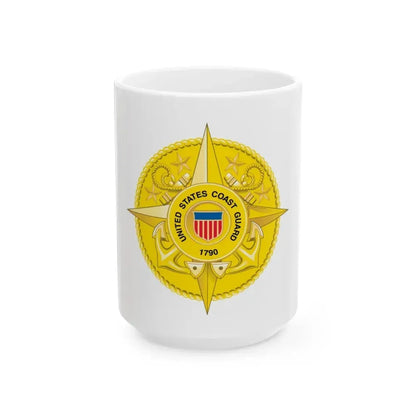 Commandant Staff (U.S. Coast Guard) White Coffee Mug 15oz - Go Mug Yourself