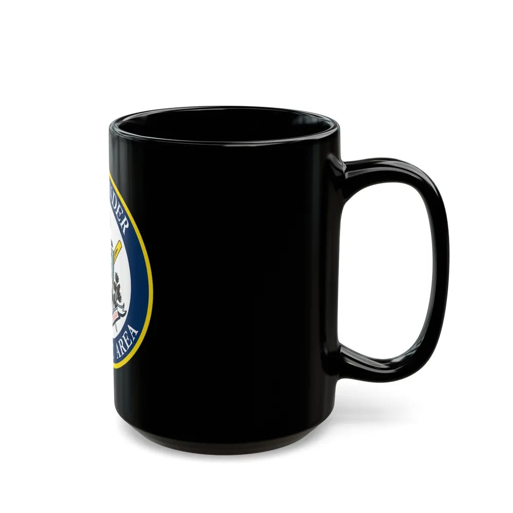 COMMANDER ATLANTIC AREA (U.S. Coast Guard) Black Coffee Mug-Go Mug Yourself