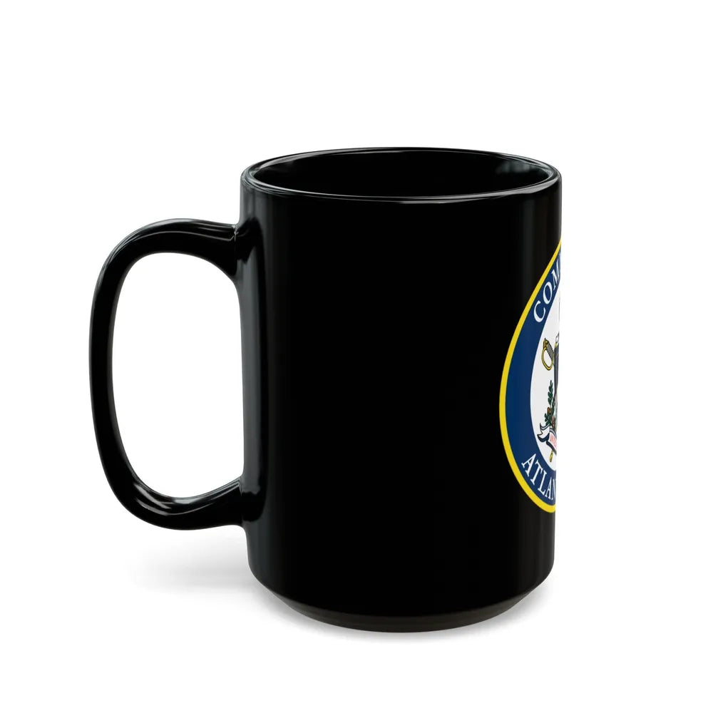 COMMANDER ATLANTIC AREA (U.S. Coast Guard) Black Coffee Mug-Go Mug Yourself