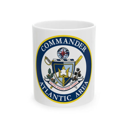 COMMANDER ATLANTIC AREA (U.S. Coast Guard) White Coffee Mug-11oz-Go Mug Yourself