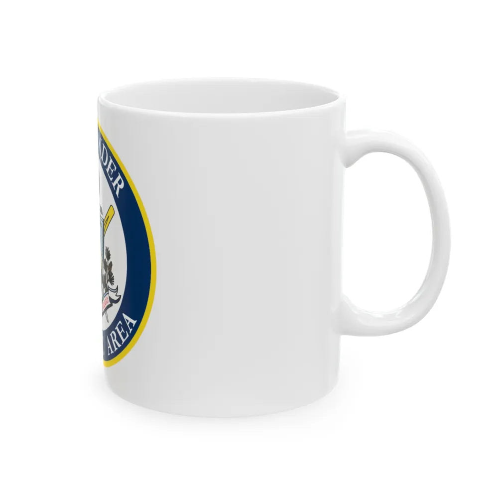 COMMANDER ATLANTIC AREA (U.S. Coast Guard) White Coffee Mug-Go Mug Yourself