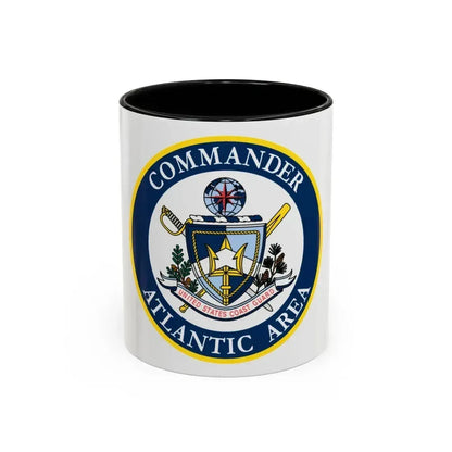 COMMANDER ATLANTIC AREA (U.S. Coast Guard) Accent Coffee Mug 11oz Black - Go Mug Yourself