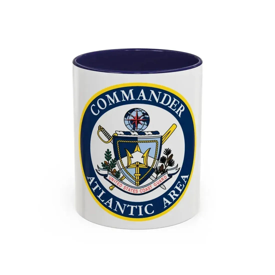 COMMANDER ATLANTIC AREA (U.S. Coast Guard) Accent Coffee Mug 11oz Navy - Go Mug Yourself