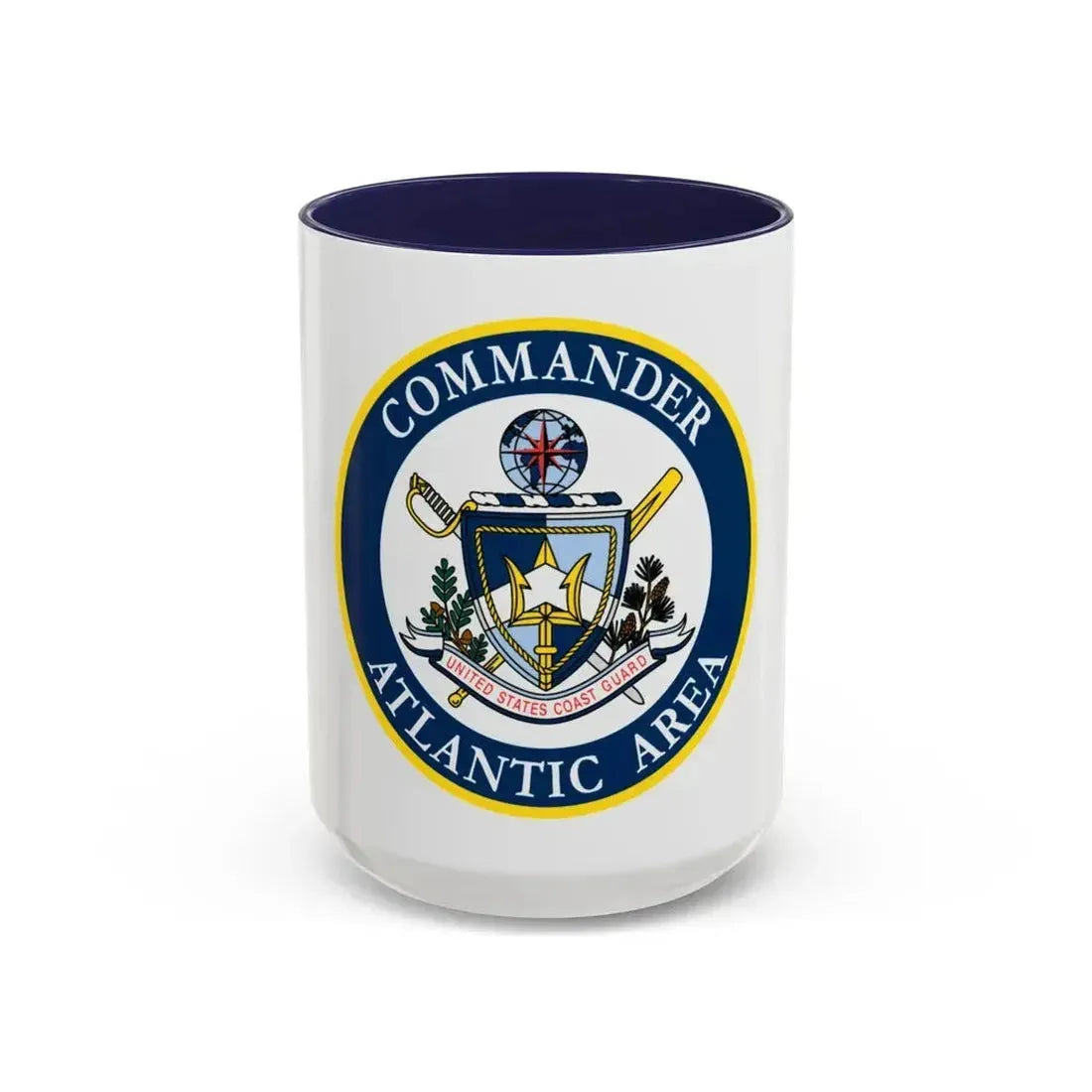COMMANDER ATLANTIC AREA (U.S. Coast Guard) Accent Coffee Mug 15oz Navy - Go Mug Yourself