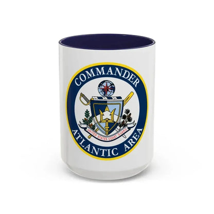 COMMANDER ATLANTIC AREA (U.S. Coast Guard) Accent Coffee Mug 15oz Navy - Go Mug Yourself