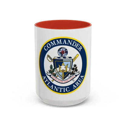 COMMANDER ATLANTIC AREA (U.S. Coast Guard) Accent Coffee Mug 15oz Red - Go Mug Yourself