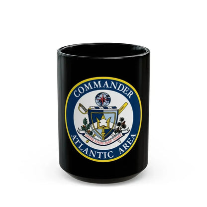 COMMANDER ATLANTIC AREA (U.S. Coast Guard) Black Coffee Mug 15oz - Go Mug Yourself