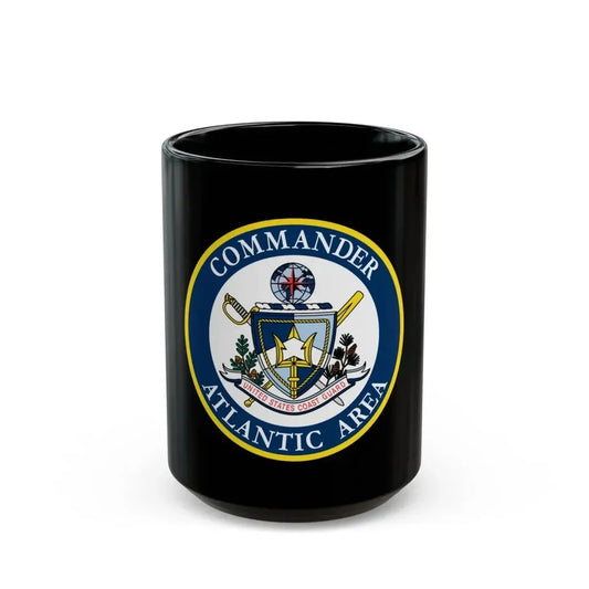 COMMANDER ATLANTIC AREA (U.S. Coast Guard) Black Coffee Mug 15oz - Go Mug Yourself