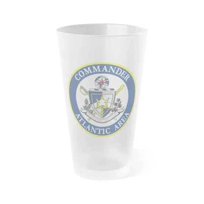 COMMANDER ATLANTIC AREA (U.S. Coast Guard) Frosted Pint Glass 16oz Default Title - Go Mug Yourself