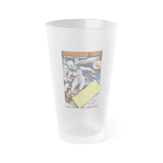 COMMANDER CODY SKY MARSHAL OF THE UNIVERSE 1955 Movie Poster - Frosted Pint Glass 16oz-16oz-Frosted-Go Mug Yourself