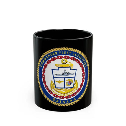 COMMANDER FLEET ACTIVITIES OKINAWA (U.S. Navy) Black Coffee Mug 11oz - Go Mug Yourself