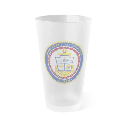 COMMANDER FLEET ACTIVITIES OKINAWA (U.S. Navy) Frosted Pint Glass 16oz Default Title - Go Mug Yourself